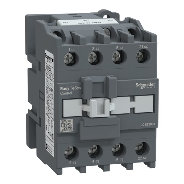LC1E3801B7 - Contactor Schneider EasyPact TVS 38A / 24V AC / 18,5kW / 1NC